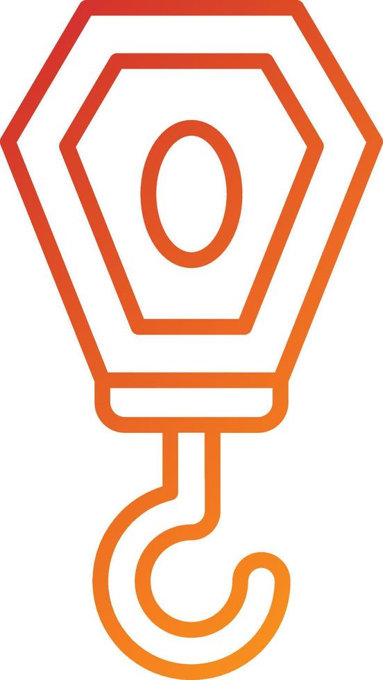 Hook Icon Style vector