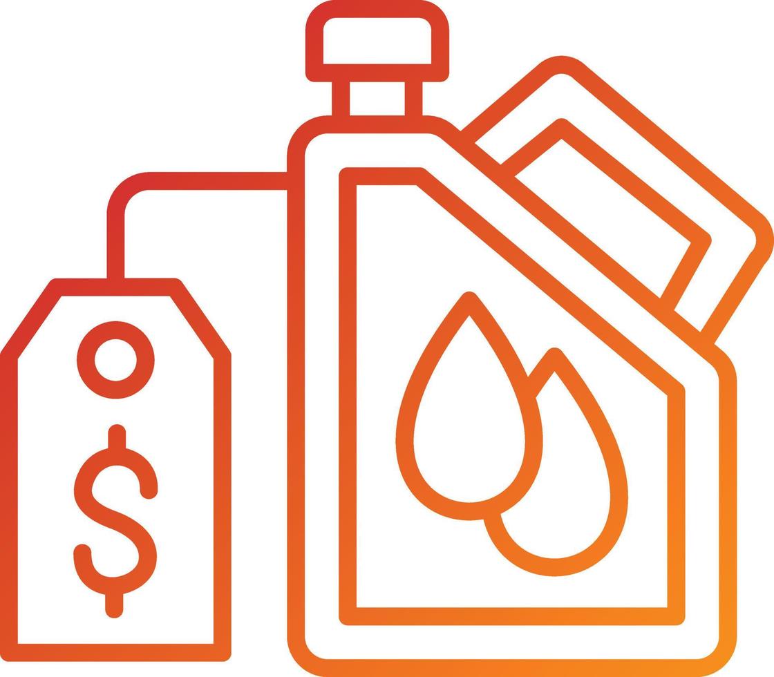Oil Price Icon Style vector