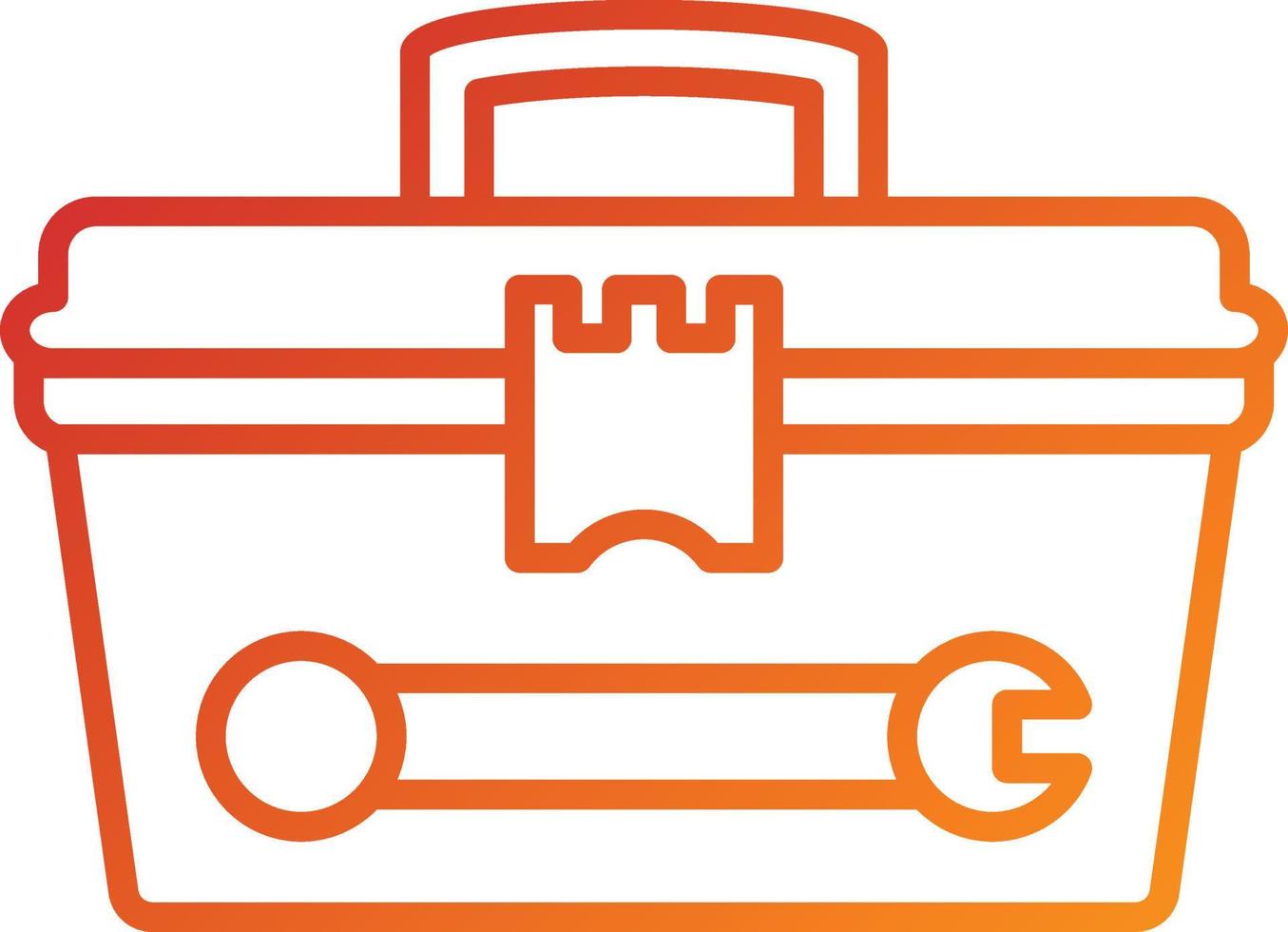 Tool Box Icon Style vector