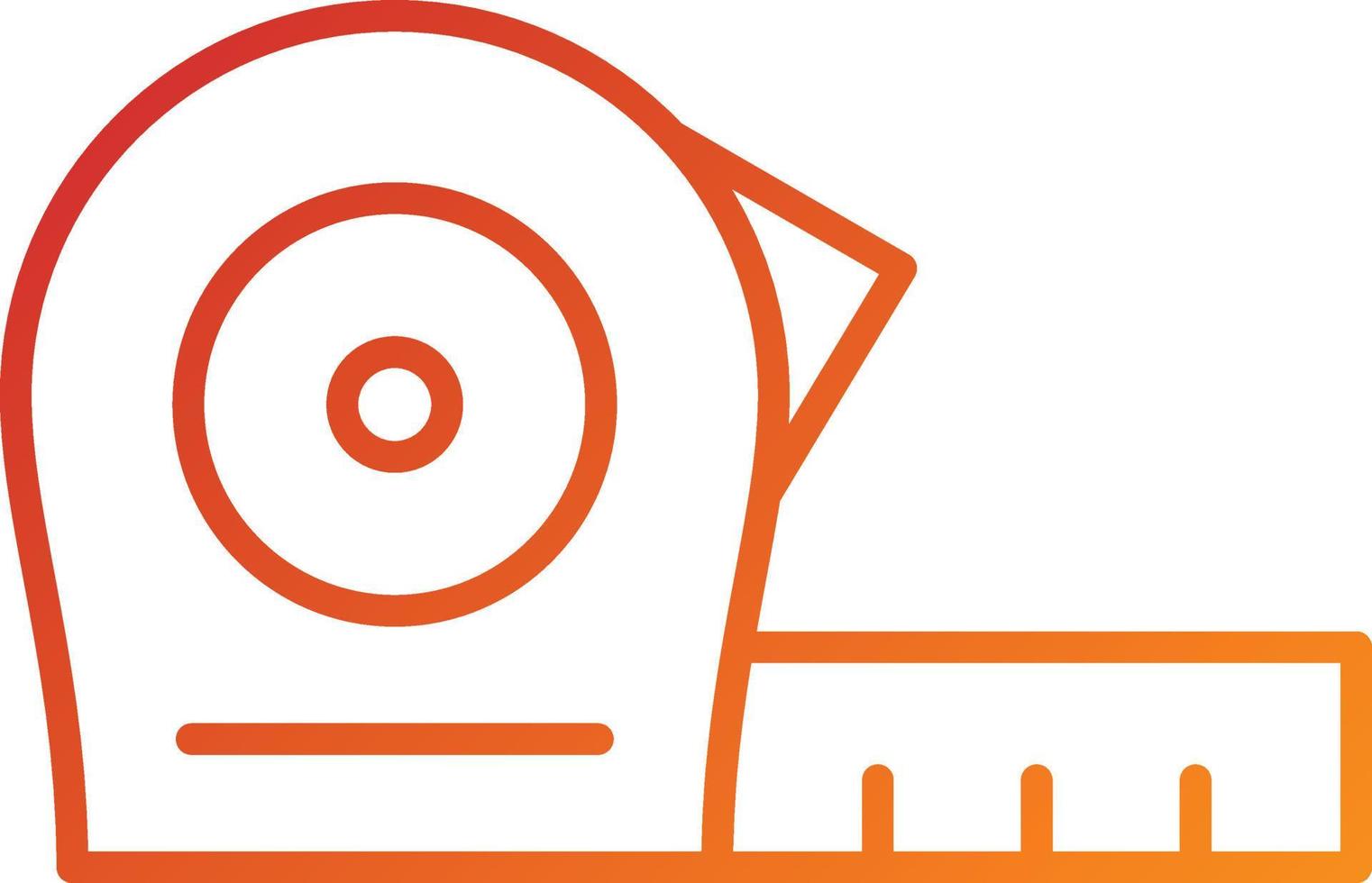 Measure Tape Icon Style vector