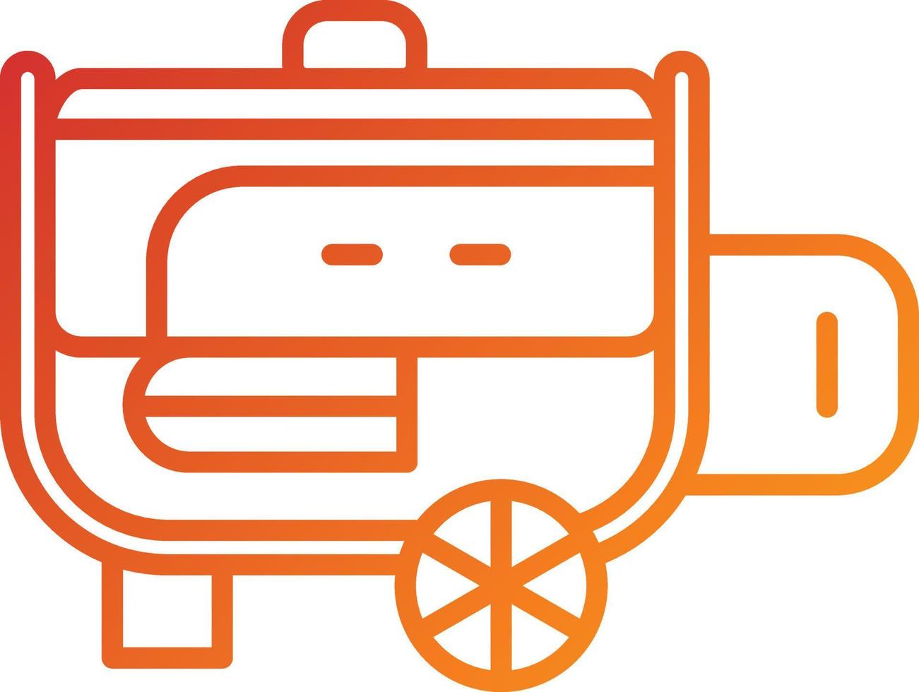 Electric Generator Icon Style vector