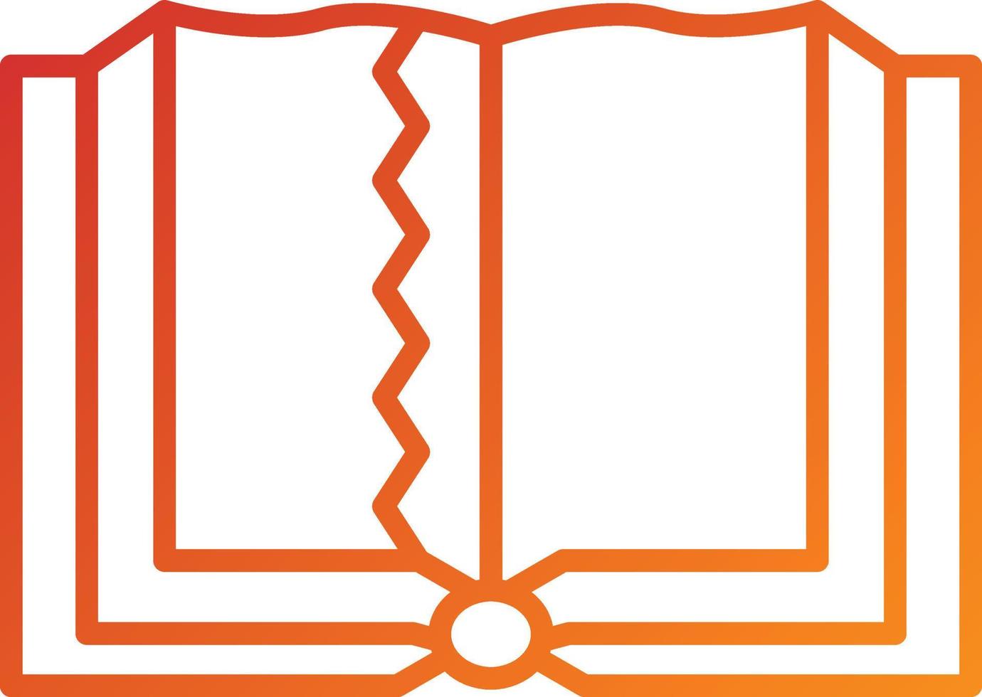 Teared Book Icon Style vector
