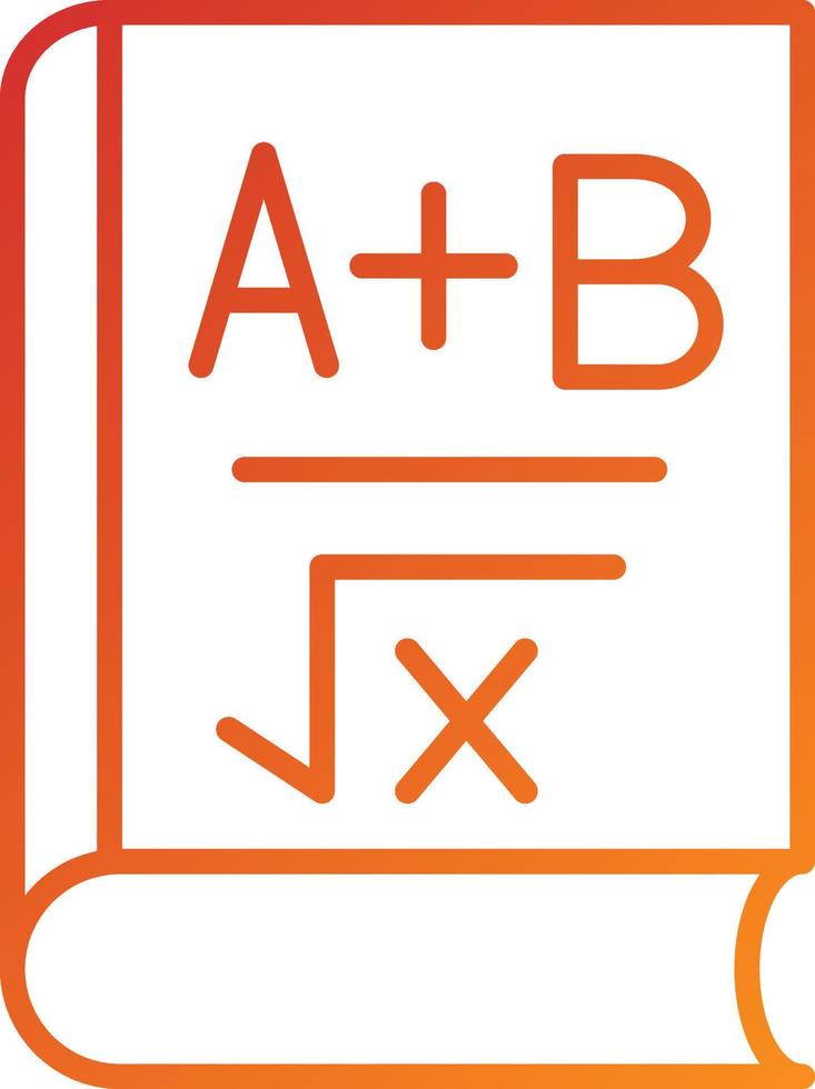 Algebra Book Icon Style vector