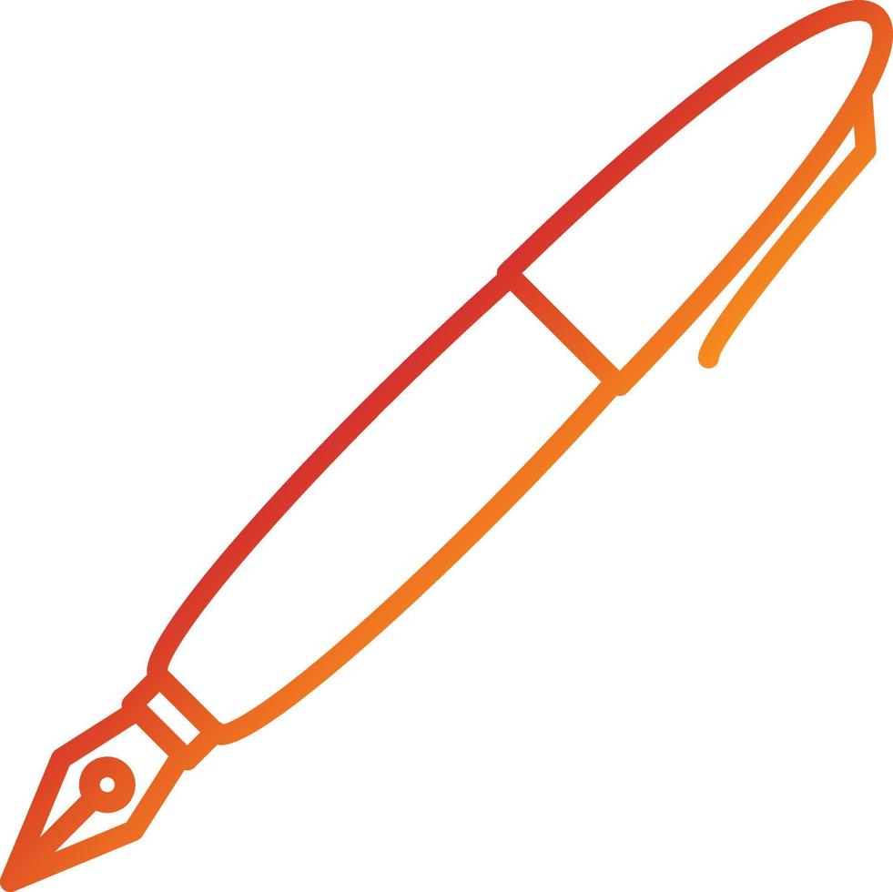 Fountain Pen Icon Style vector