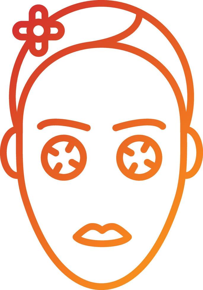 estilo de icono de máscara facial vector