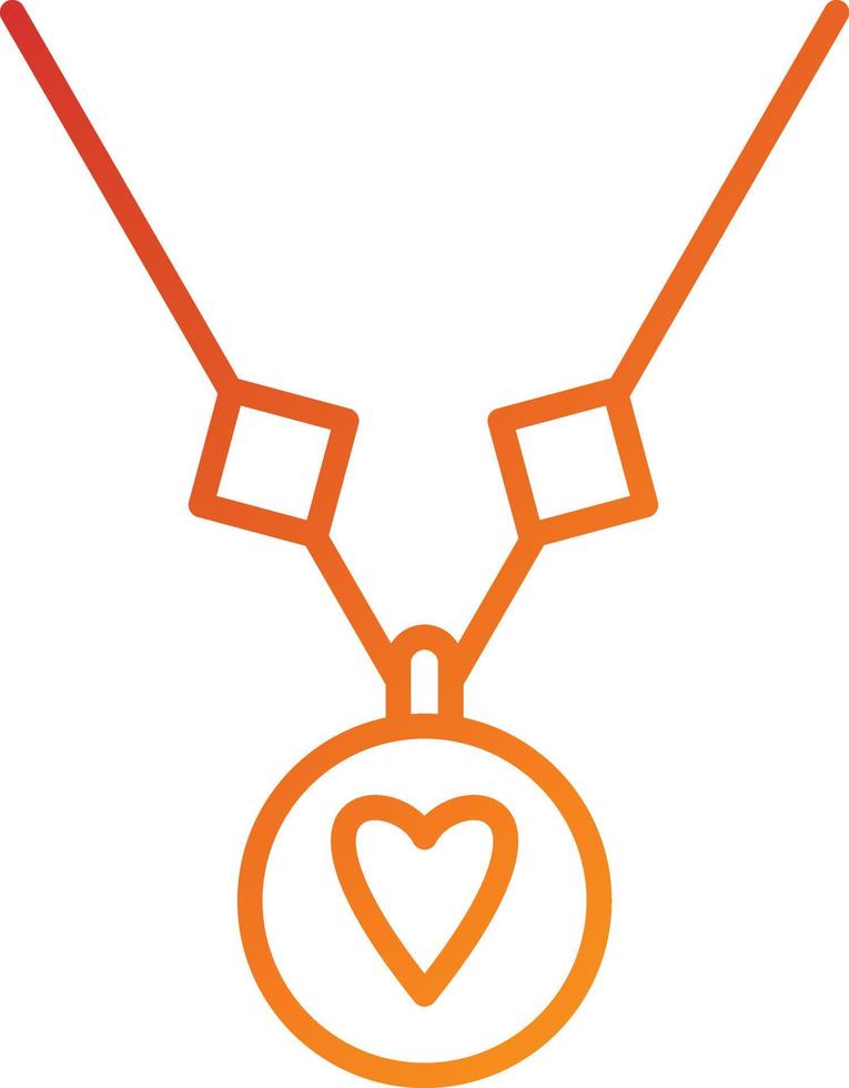 Necklace Icon Style vector