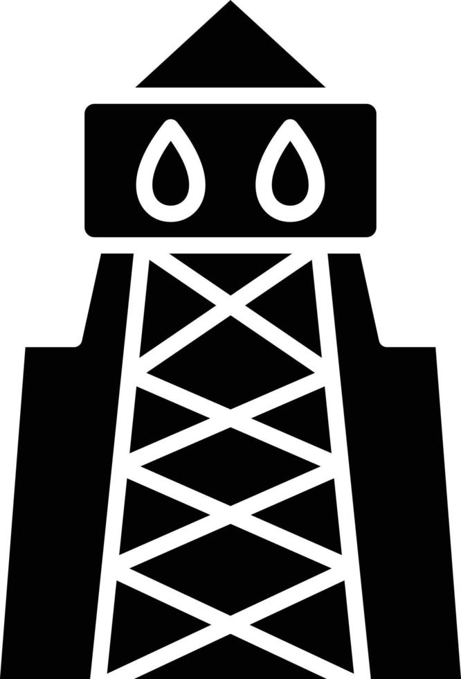 Oil Tower Icon Style vector
