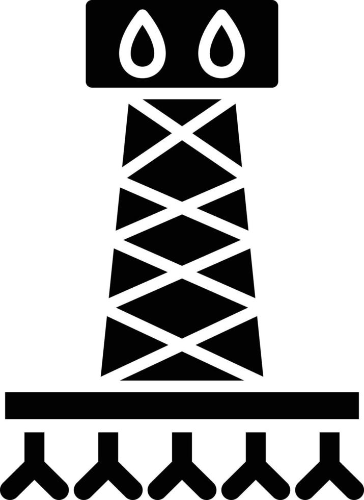Fracking Icon Style vector