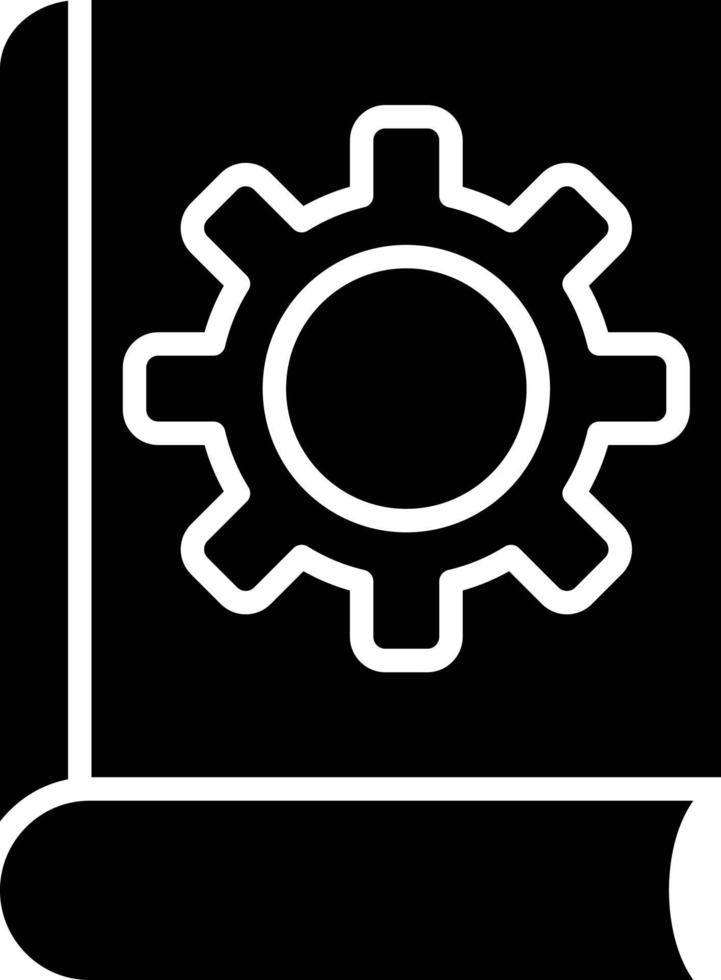 Book Settings Icon Style vector