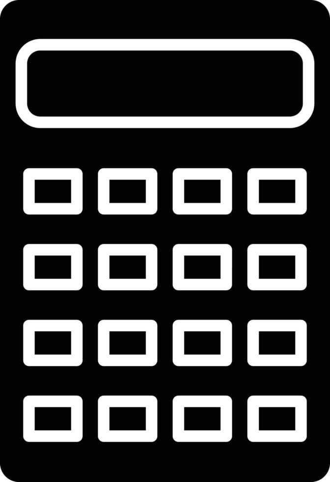 estilo de icono de calculadora vector