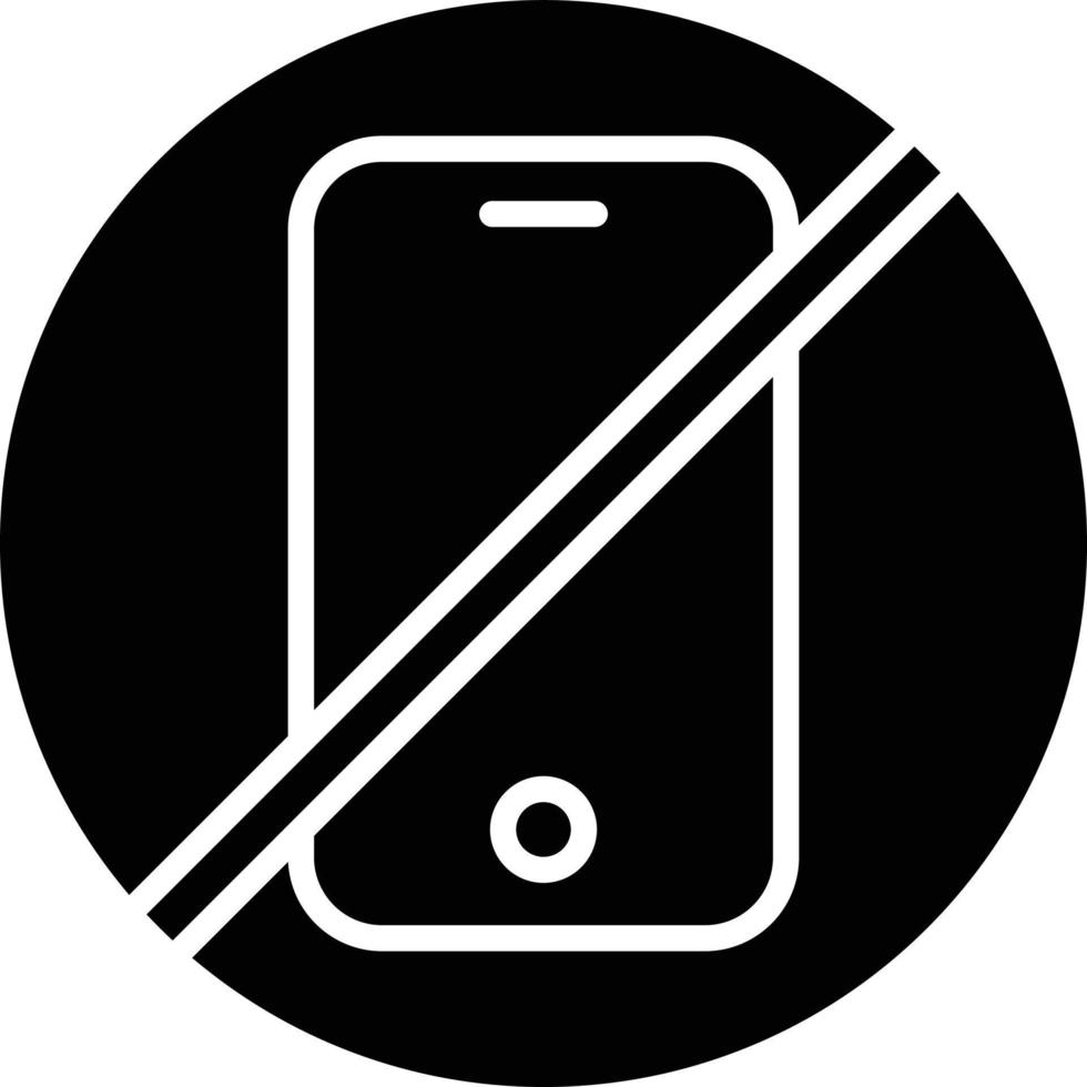 No Phone Icon Style vector