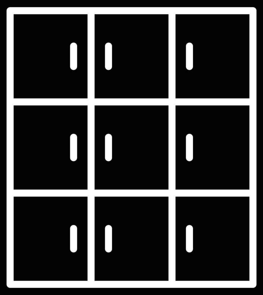 Library Locker Icon Style vector