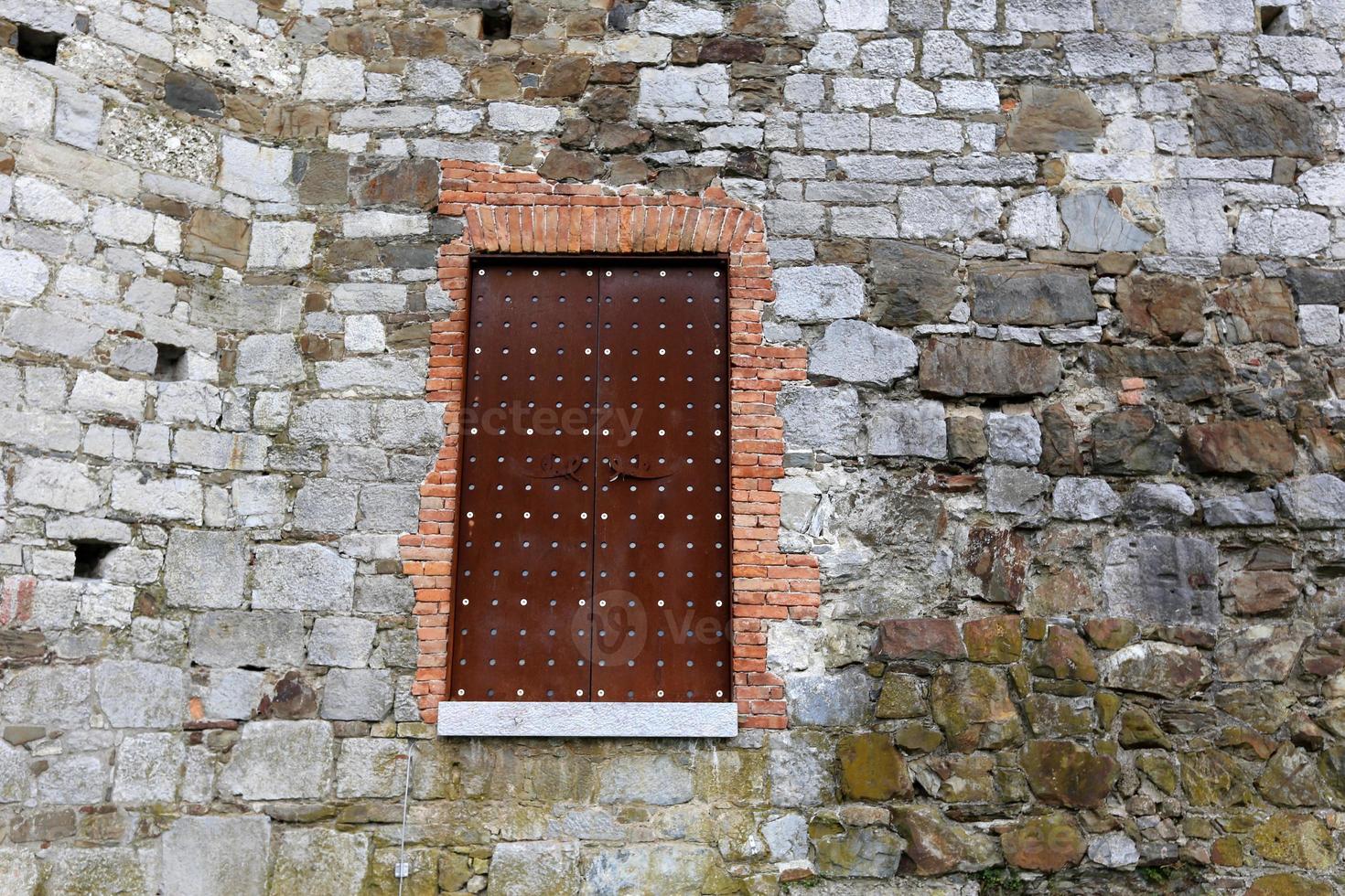 Door architectural design element for entering and exiting a building photo