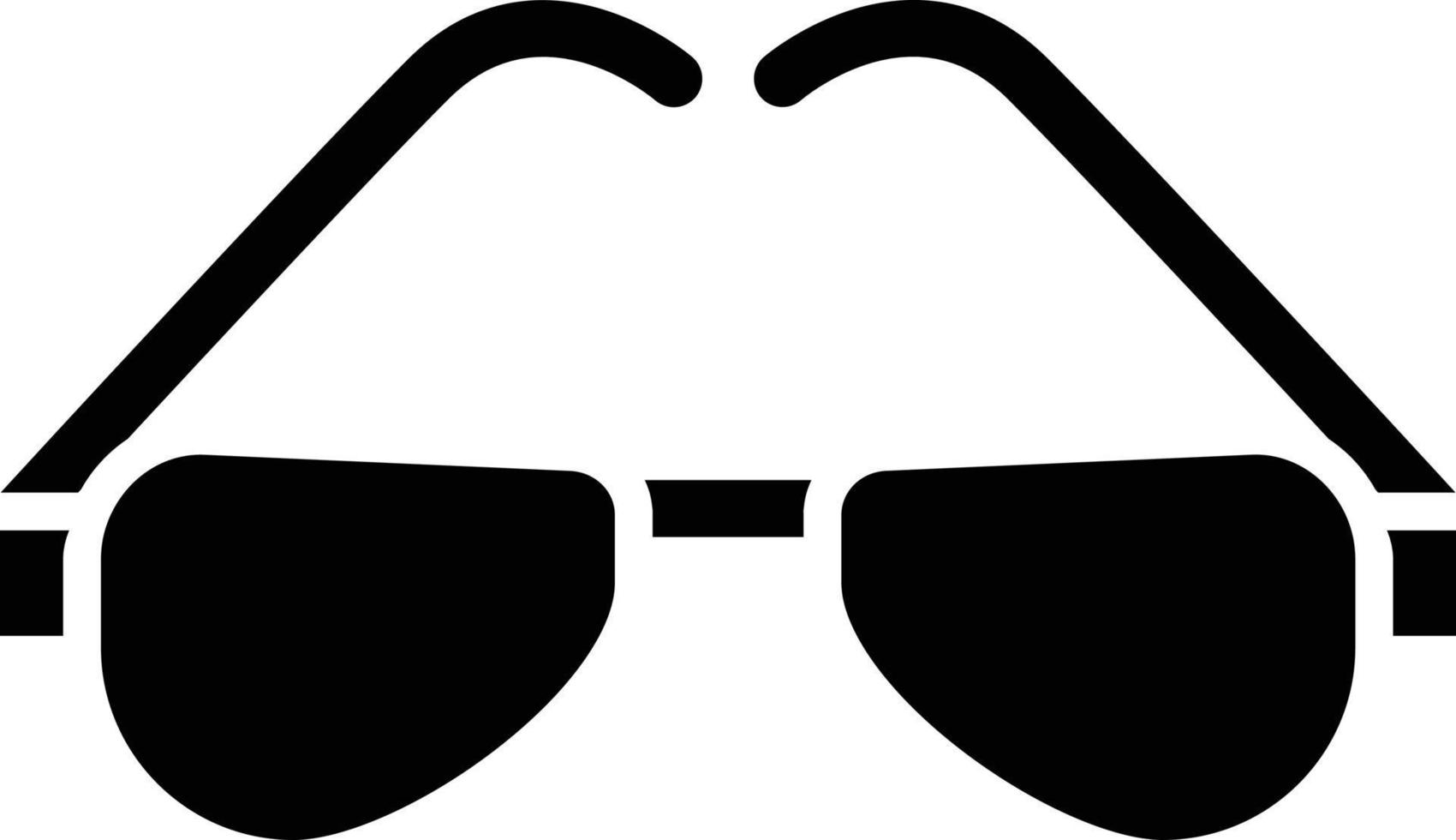 estilo de icono de gafas vector