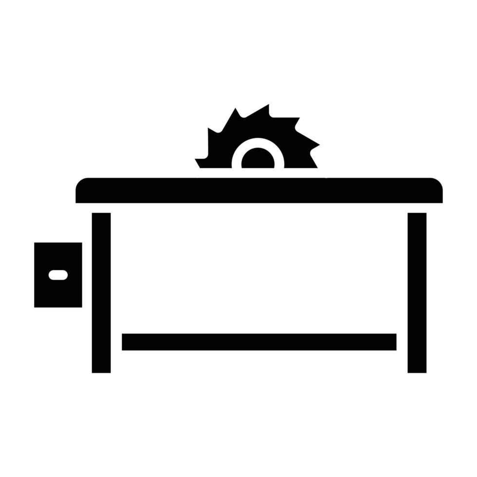 Table Saw Icon Style vector