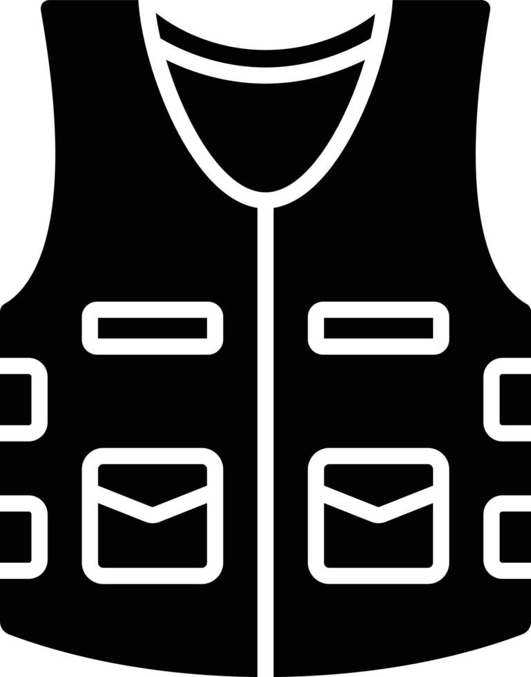 Fishing Vest Icon Style vector