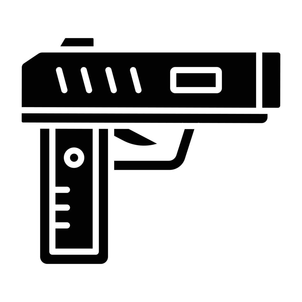 estilo de icono de pistola vector