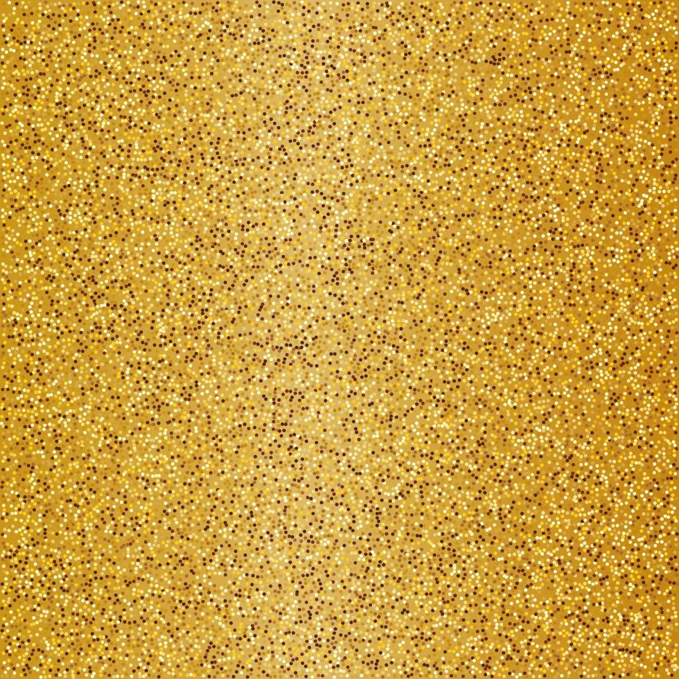 Golden square background with glitter sparkles or confetti. vector