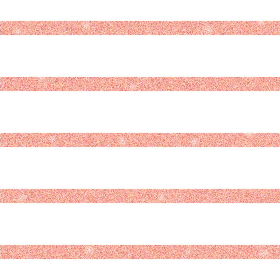 White square background with rose gold glitter stripes. vector