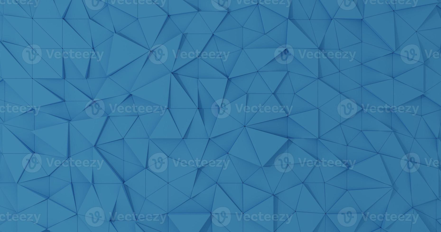 blue Polygonal background 3d rendered photo