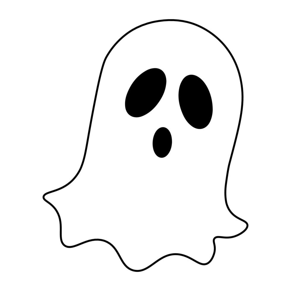 Halloween Ghost Silhouette vector