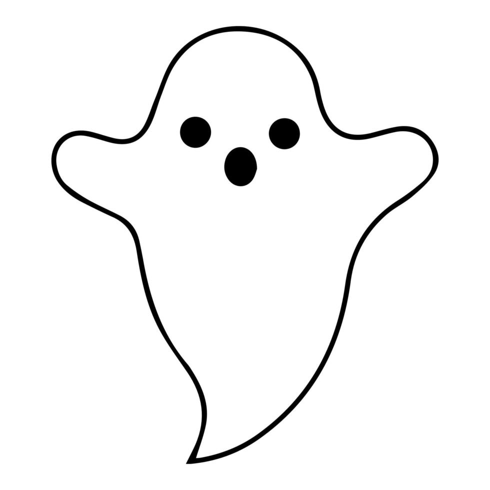 Halloween Ghost Silhouette vector