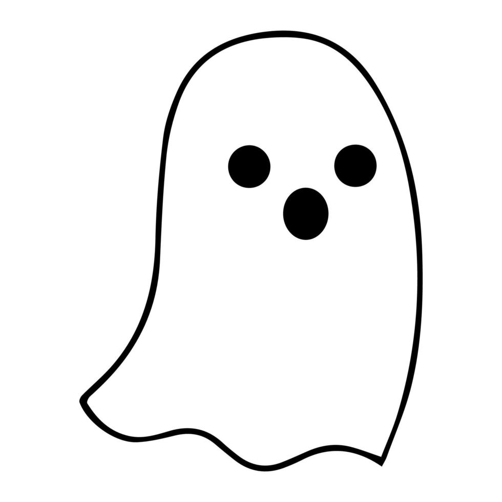 Halloween Ghost Silhouette vector