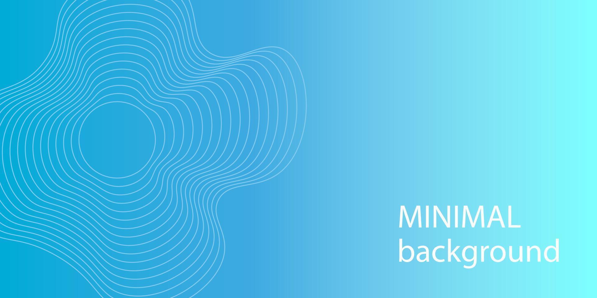 Minimal blue gradient background vector