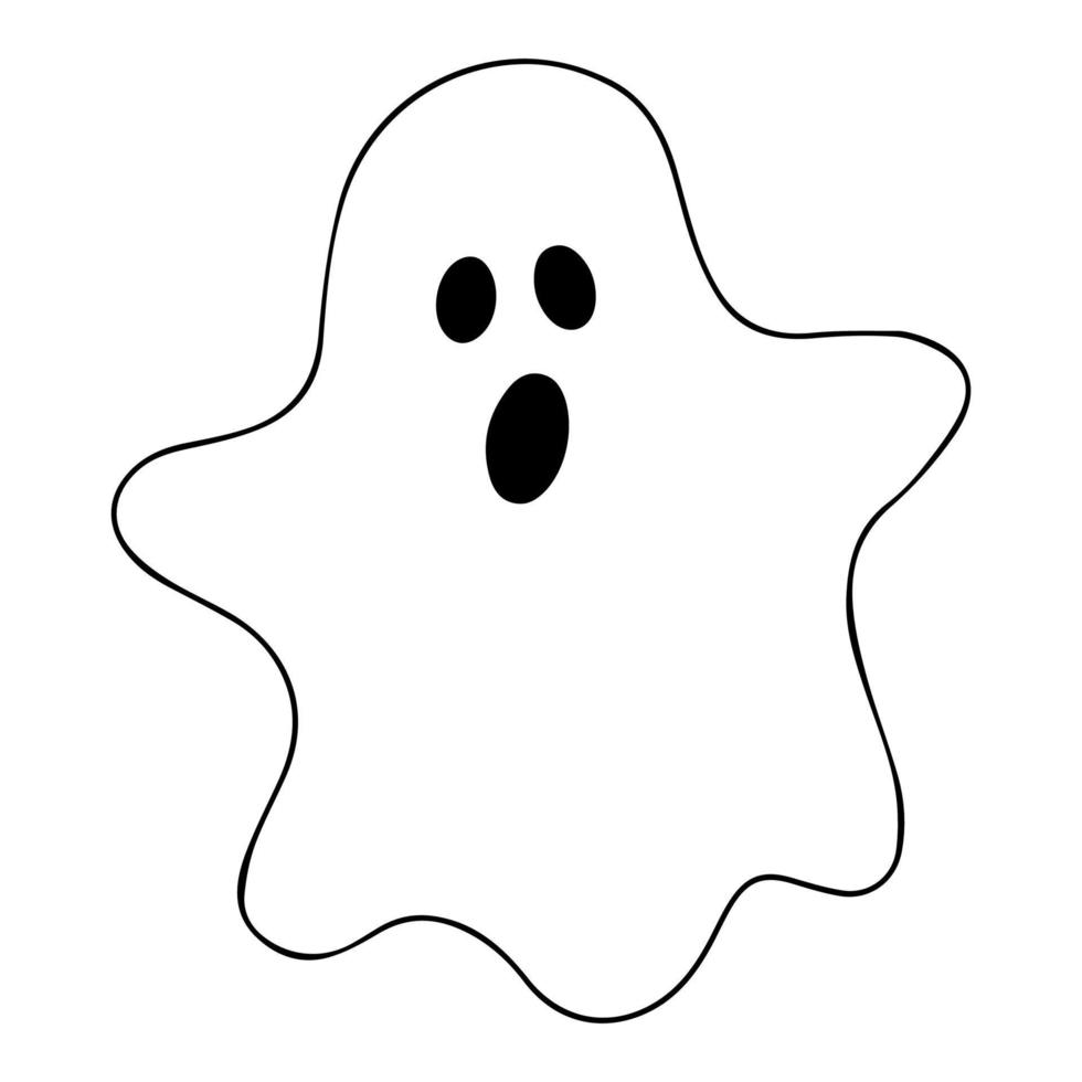 Halloween Ghost Silhouette vector
