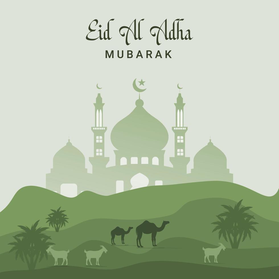 Happy muharram islamic new year festival background vector