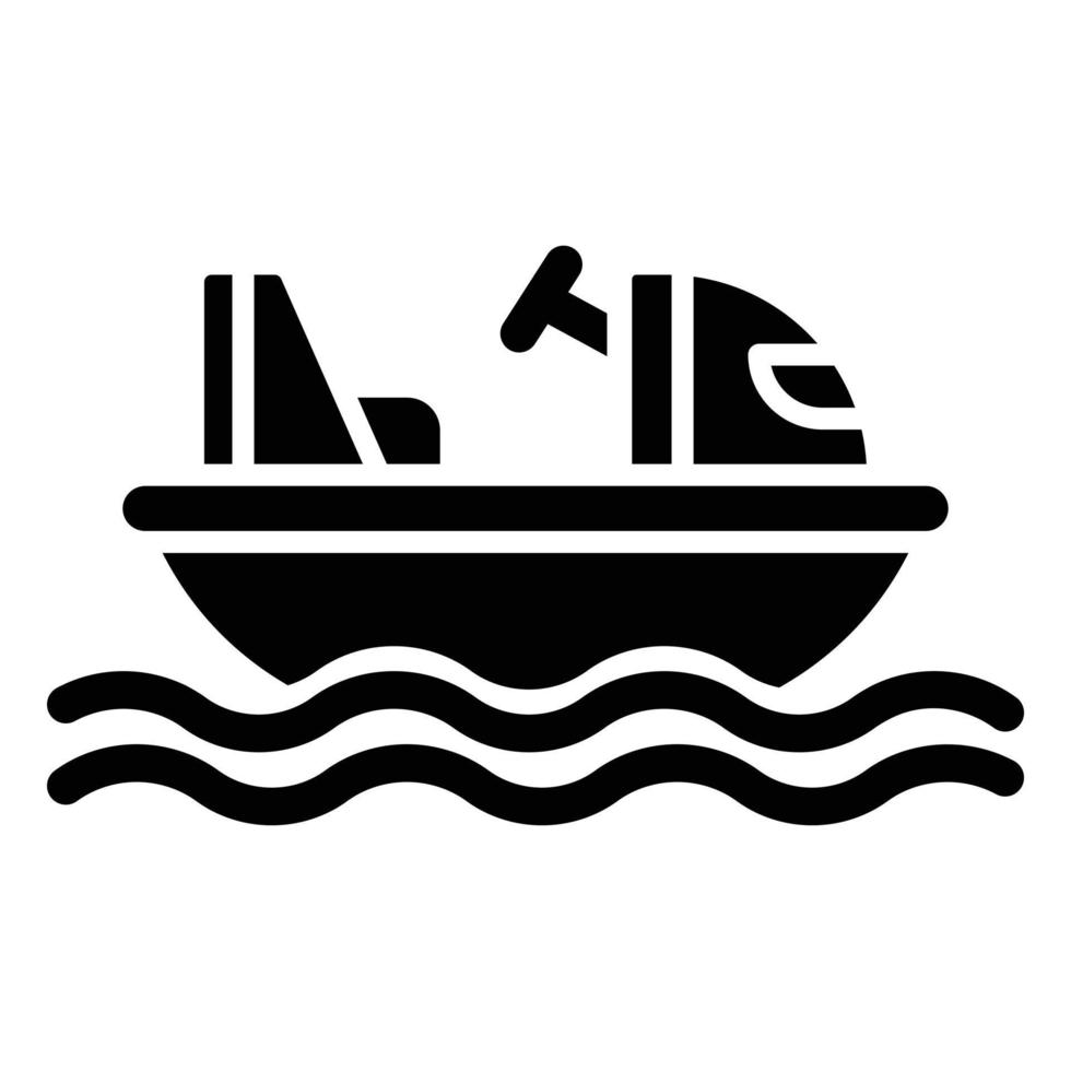 Bumper Boats Icon Style vector