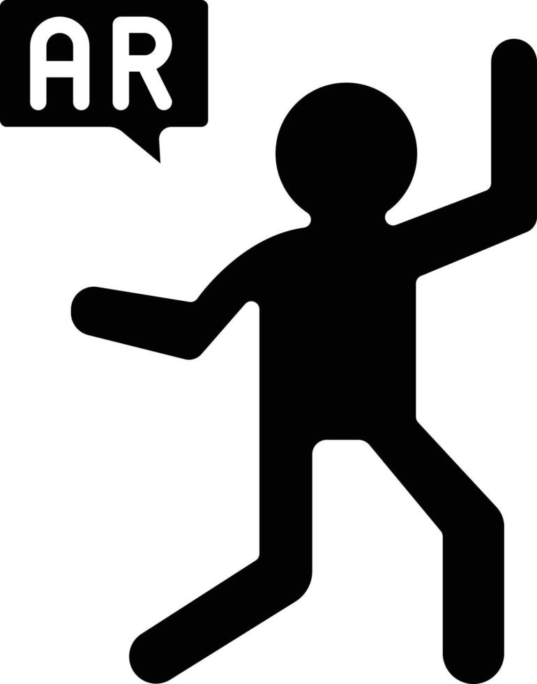 Ar Dancing Icon Style vector