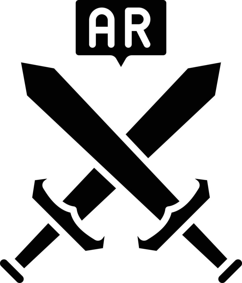 Ar Sword Fight Icon Style vector
