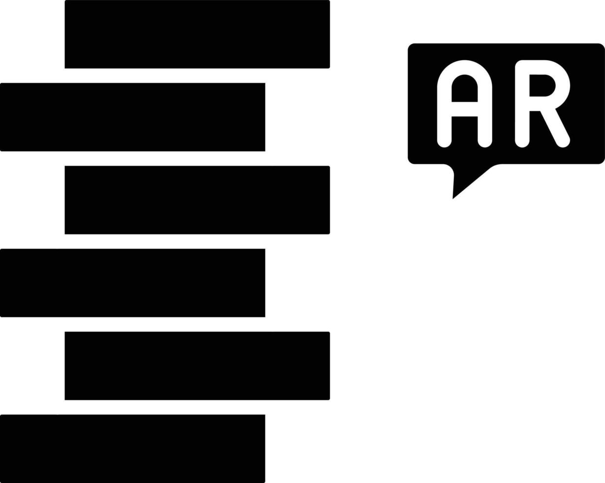 Ar Tumbling Blocks Icon Style vector