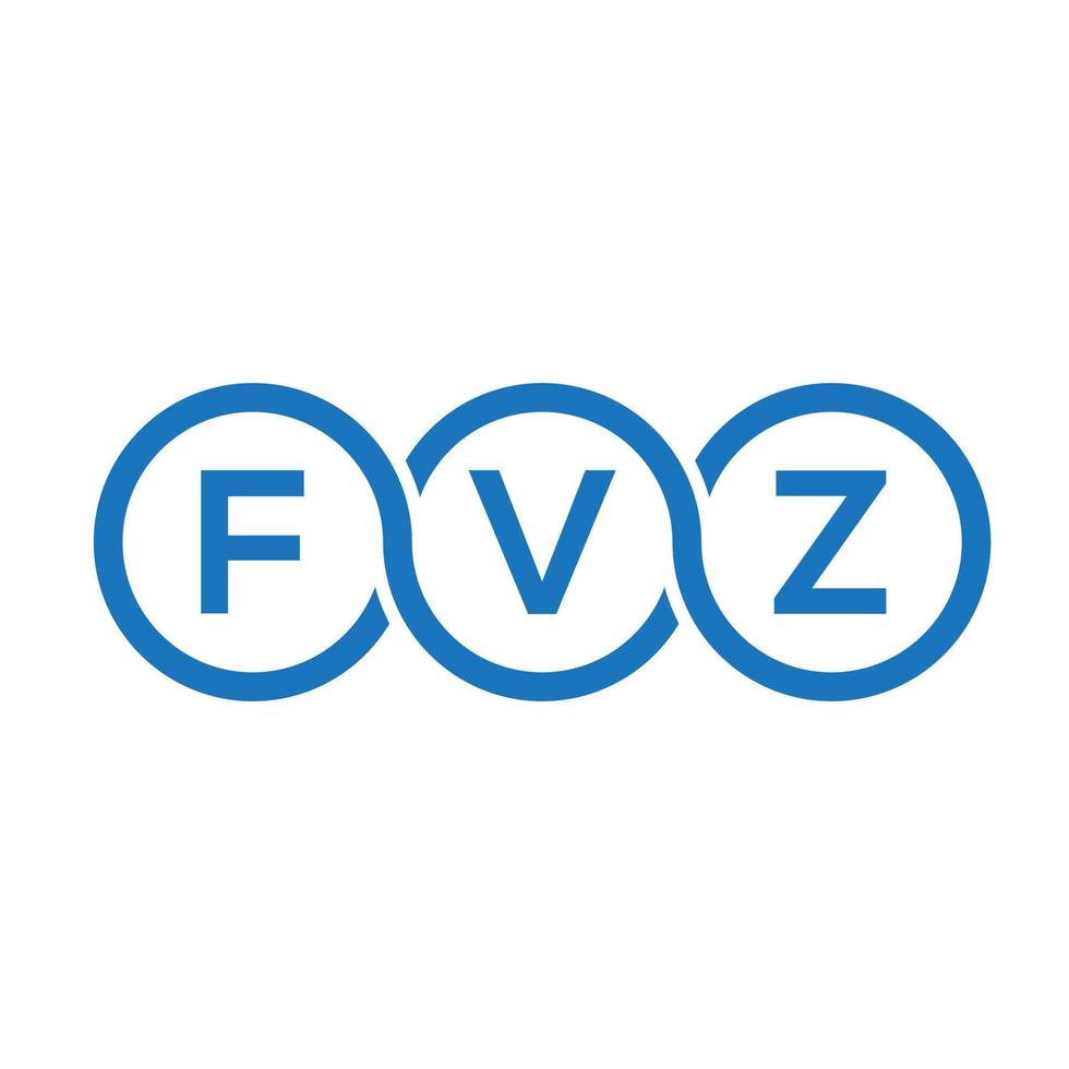 diseño de logotipo de letra fvz sobre fondo negro. concepto de logotipo de letra de iniciales creativas fvz. diseño de letras fvz. vector