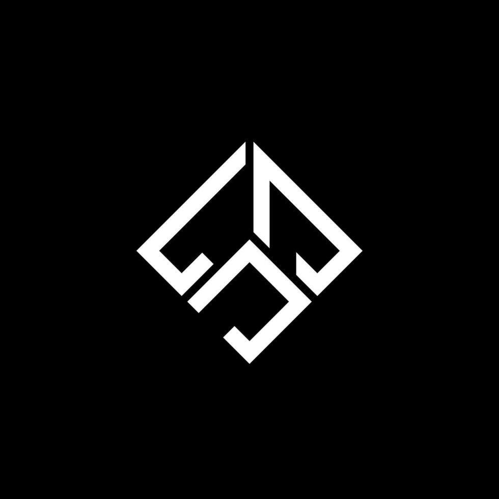 LJJ letter logo design on black background. LJJ creative initials ...