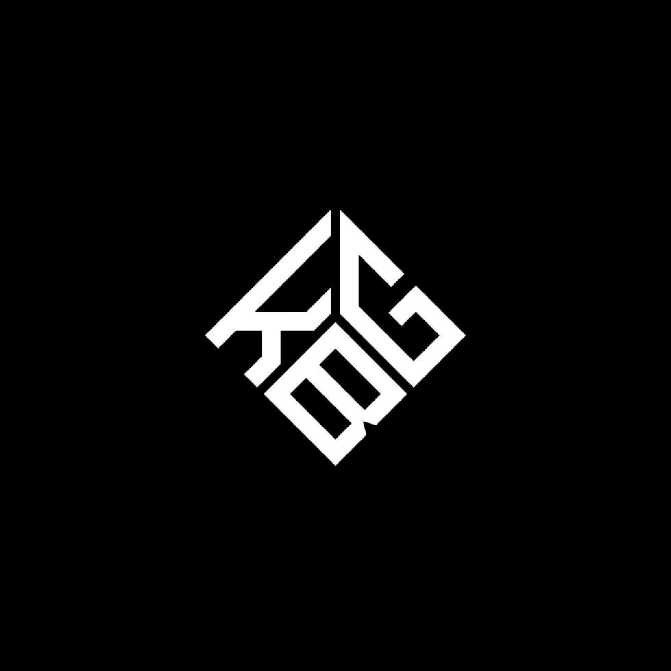 KBG letter logo design on black background. KBG creative initials letter logo concept. KBG letter design. vector