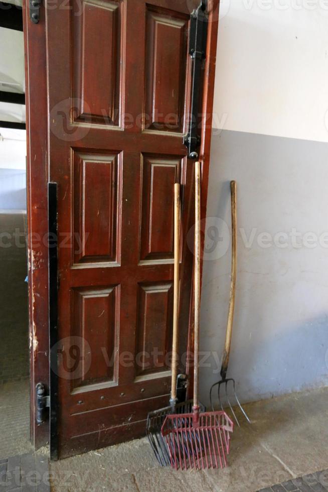 Door architectural design element for entering and exiting a building photo