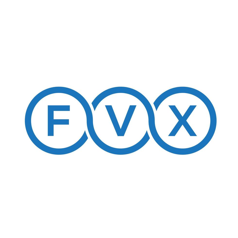diseño de logotipo de letra fvx sobre fondo negro. Concepto de logotipo de letra de iniciales creativas fvx. diseño de letras fvx. vector
