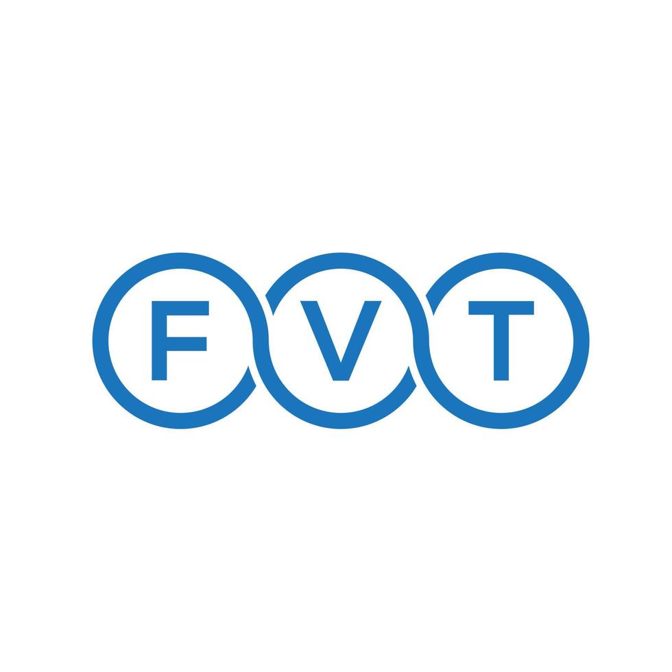 FVT letter logo design on black background. FVT creative initials letter logo concept. FVT letter design. vector
