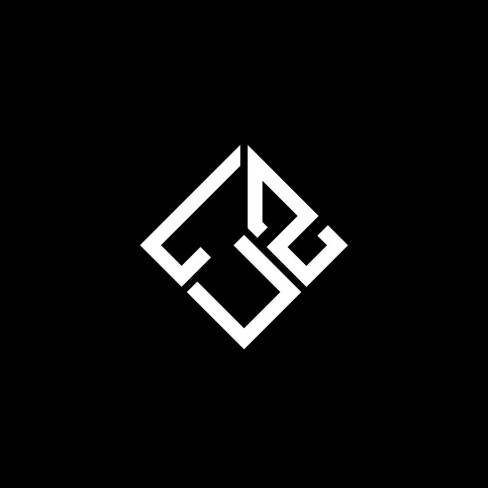 LUZ letter logo design on black background. LUZ creative initials letter logo concept. LUZ letter design. vector