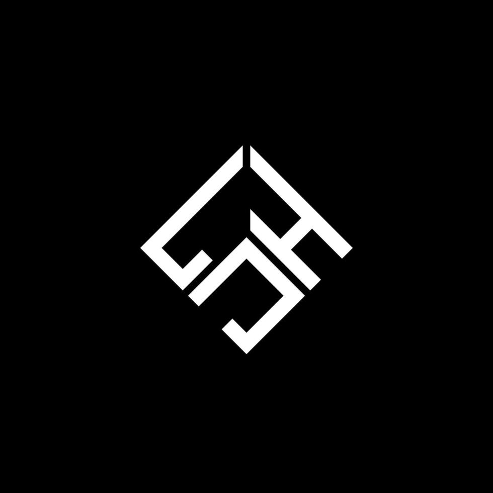 diseño de logotipo de letra ljh sobre fondo negro. concepto de logotipo de letra de iniciales creativas ljh. diseño de letra ljh. vector