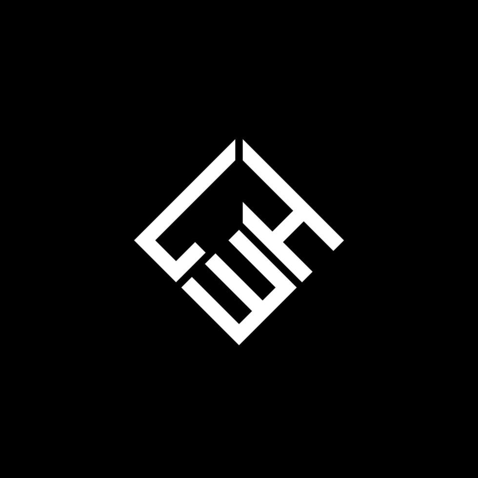 diseño de logotipo de letra lwh sobre fondo negro. concepto de logotipo de letra de iniciales creativas lwh. diseño de letras lwh. vector