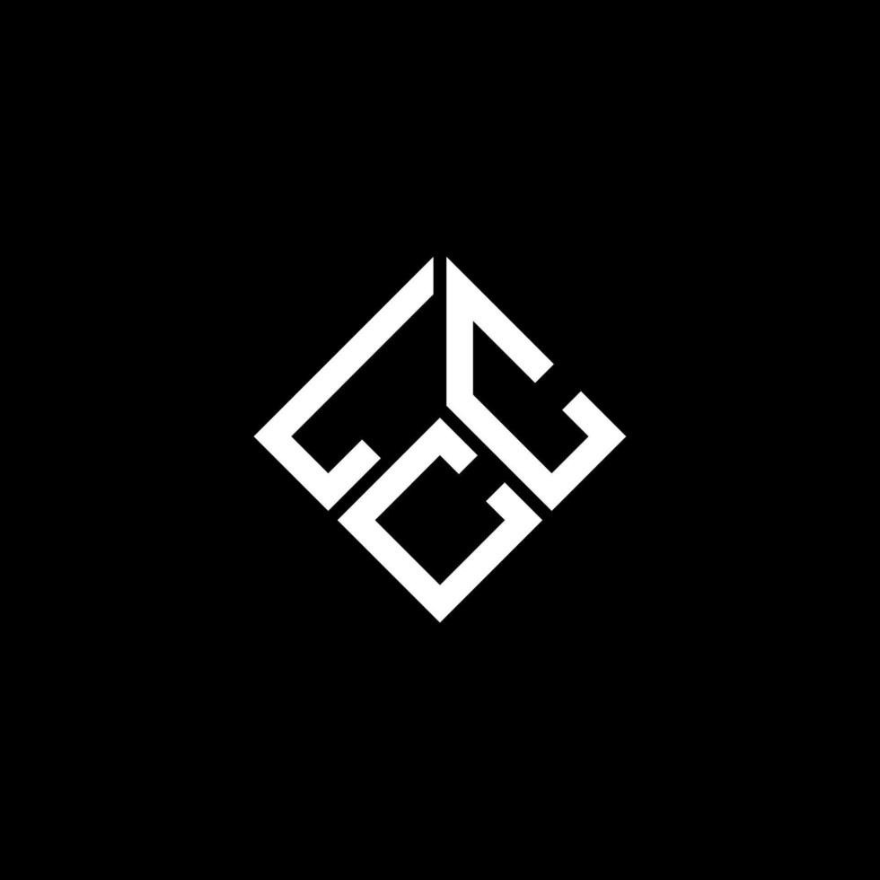 LCC letter logo design on black background. LCC creative initials letter logo concept. LCC letter design. vector
