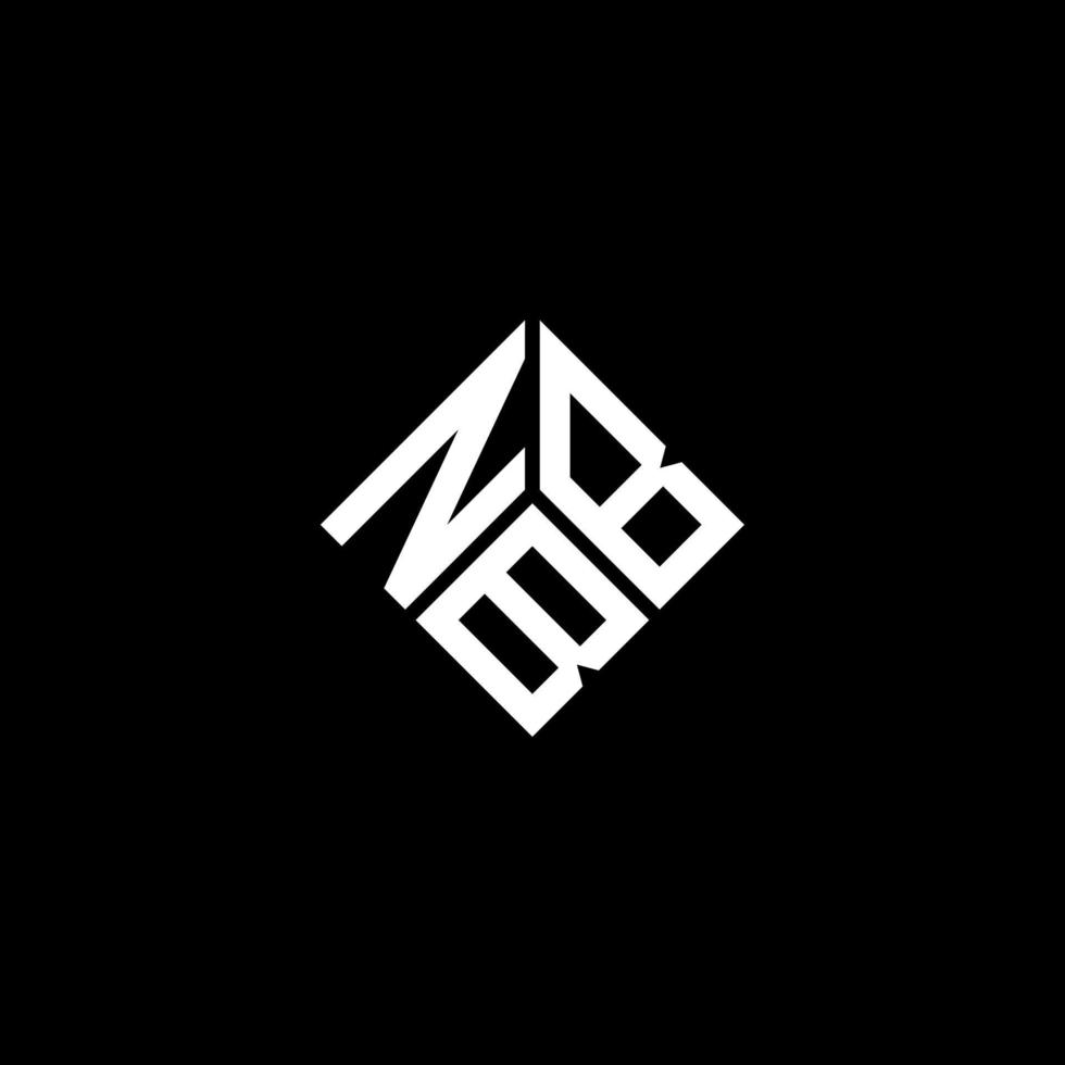 NBB letter logo design on black background. NBB creative initials letter logo concept. NBB letter design. vector
