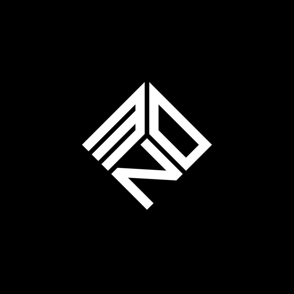 MNO letter logo design on black background. MNO creative initials letter logo concept. MNO letter design. vector