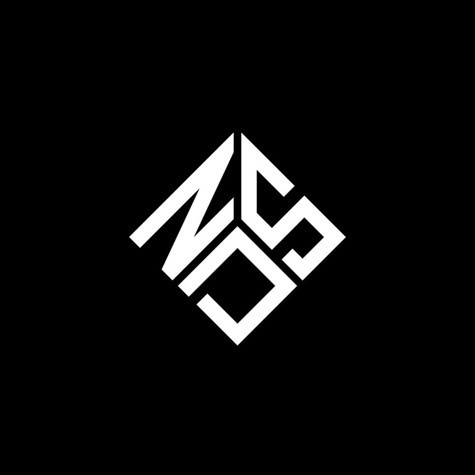 NDS letter logo design on black background. NDS creative initials letter logo concept. NDS letter design. vector