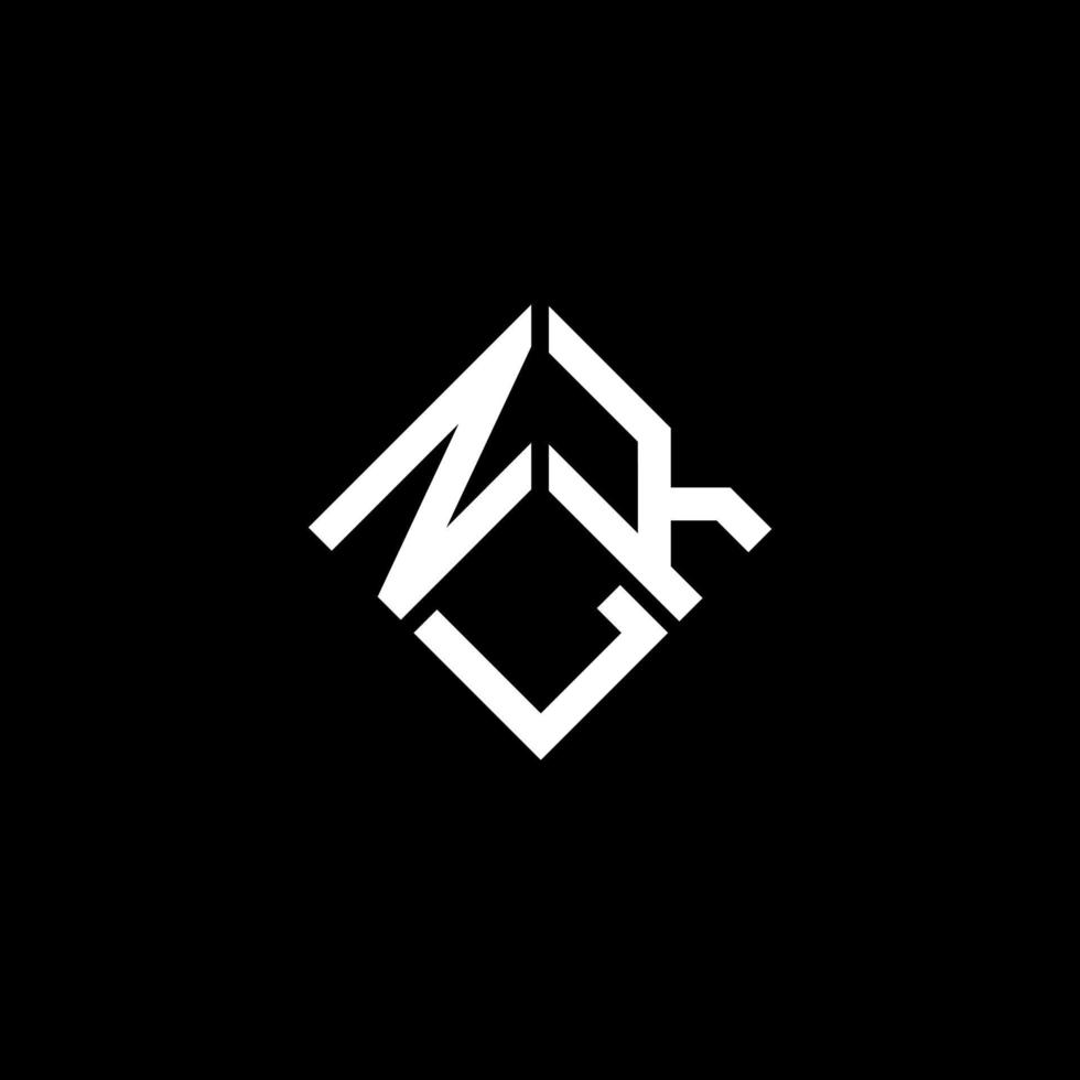 NLK letter logo design on black background. NLK creative initials letter logo concept. NLK letter design. vector