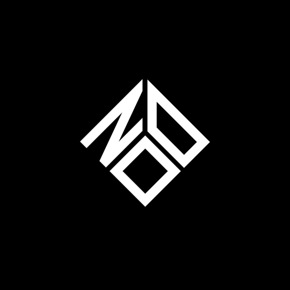 NOO letter logo design on black background. NOO creative initials letter logo concept. NOO letter design. vector