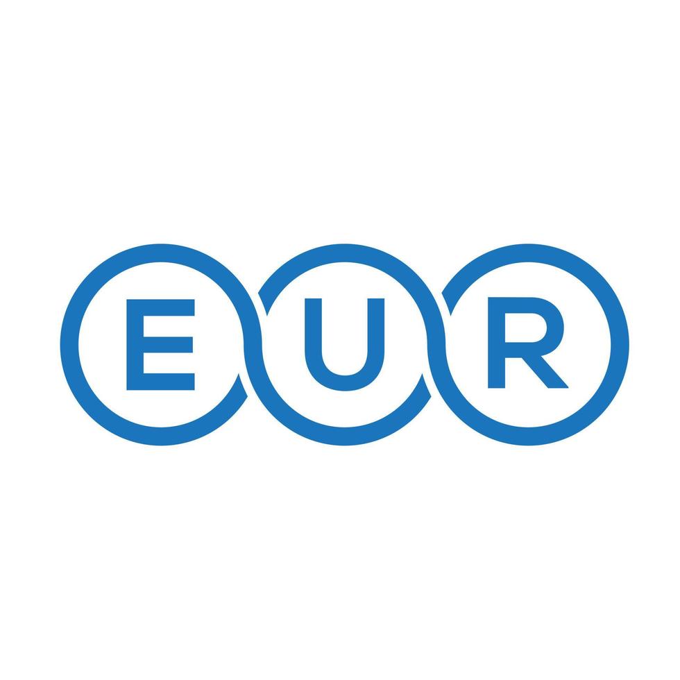 diseño del logotipo de la letra euq sobre fondo negro. euq creative iniciales carta logo concepto. diseño de letras euq. vector